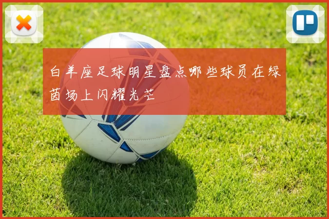 白羊座足球明星盘点哪些球员在绿茵场上闪耀光芒